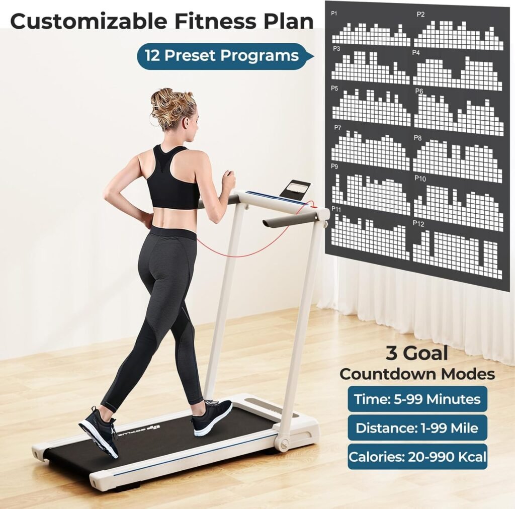 SuperFit compact treadmill for home fitness
