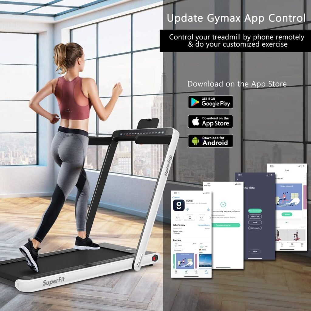 SuperFit walking pad slim foldable design