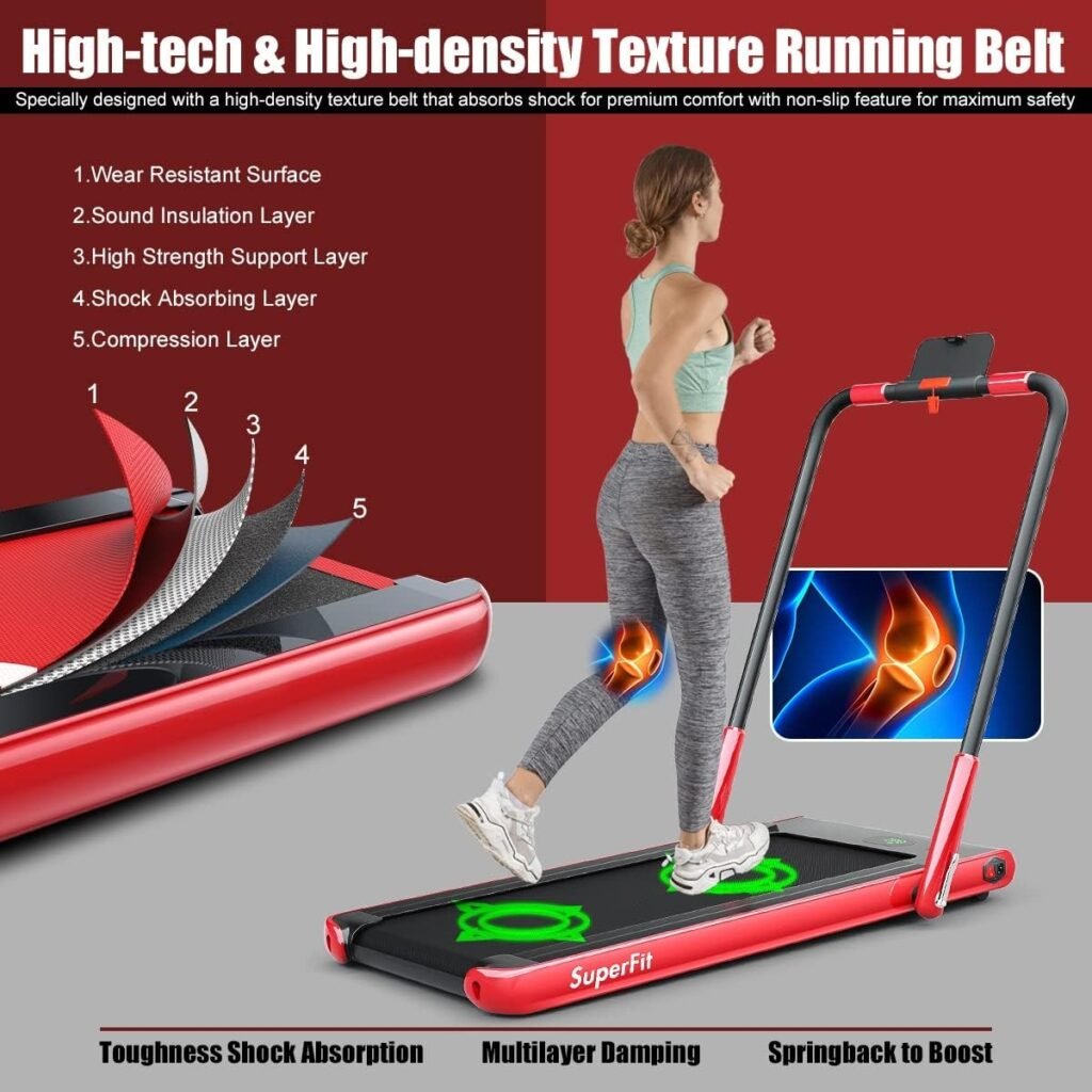 SuperFit treadmill shock reduction system detail