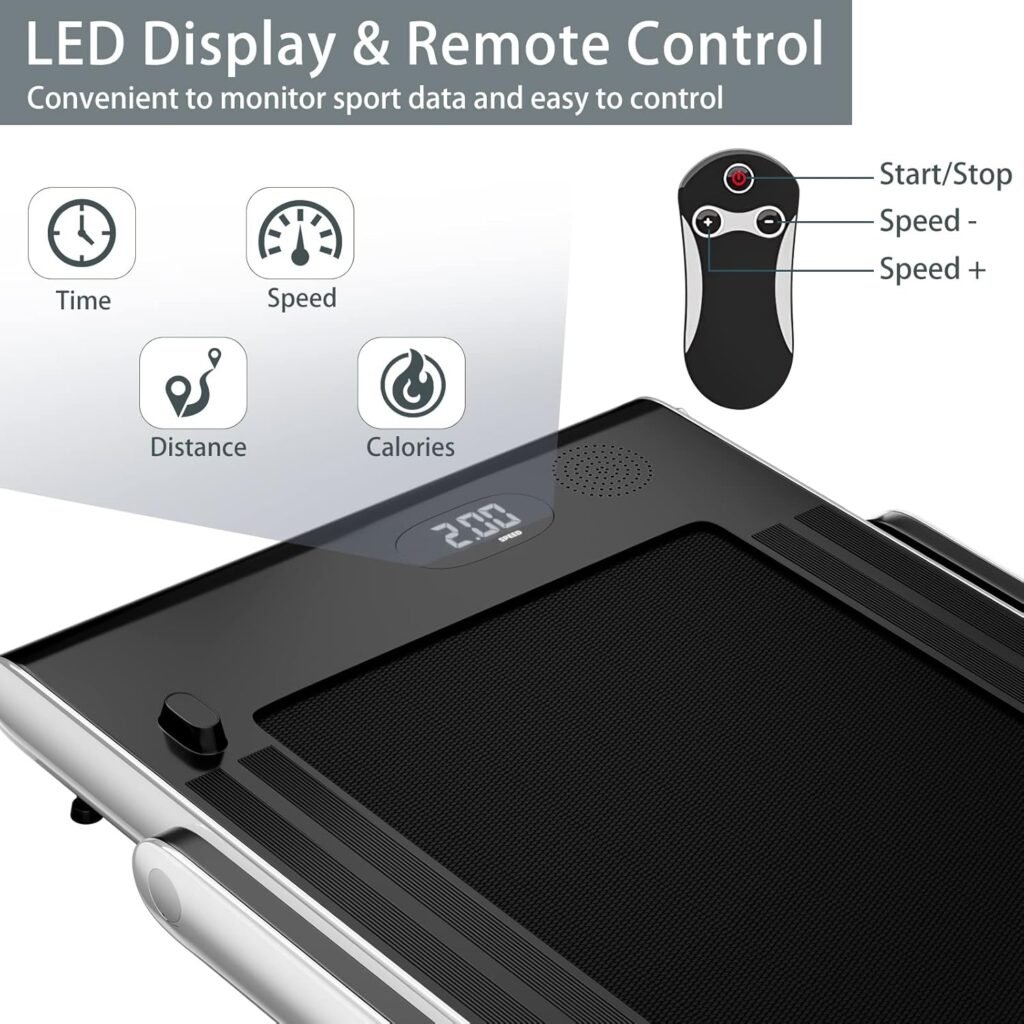 SuperFit treadmill LCD monitor close view