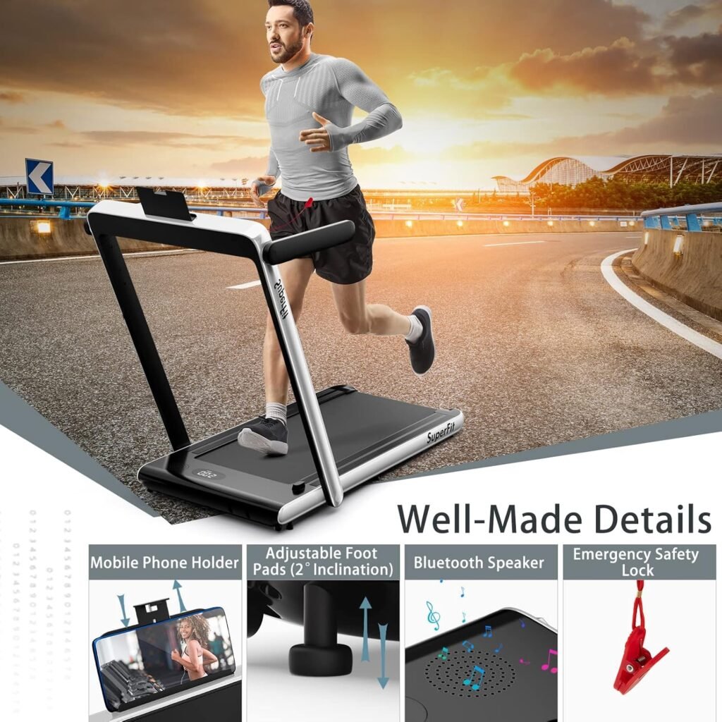 SuperFit under desk treadmill silver model