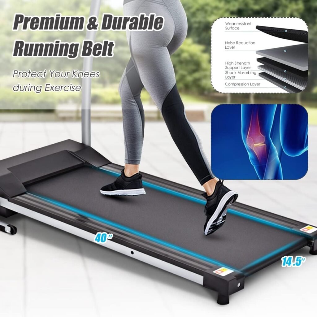 SuperFit compact treadmill for home fitness