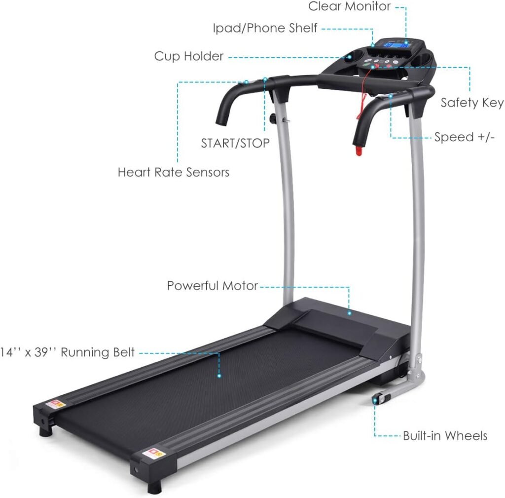 SuperFit treadmill size